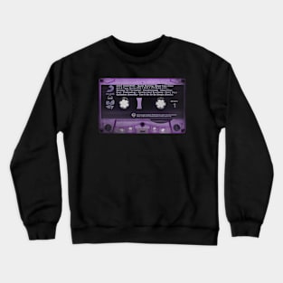 Purple tape, retro, vintage, 90s hip hop Crewneck Sweatshirt